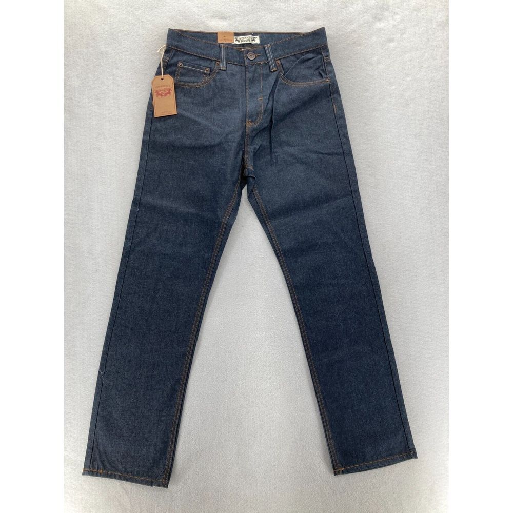 Vintage Delf Trading Imperious Jeans Mens 32x32 Straight Leg Blue Denim Y2K NWT